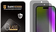 Supershieldz (2 Pack) (Privacy) Anti Spy Screen Protector Designed for iPhone 15 (6.1 inch), Tempered Glass, Anti Scratch, Bubble Free