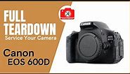 #016 Canon 600D (Kiss X5/T3i) Step-by-Step Disassembly - How to Service and Repair