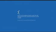 Fake Windows 8 BSOD (your PC ran into a problem) (prank your friends)