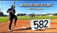 WORLD RECORD ATTEMPT for the FARTHEST BASEBALL EVER HIT | with @KingofJUCO (2023)