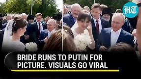 Russian Bride Runs To Putin For Picture; Lukashenko Amazed | Moment Goes Viral