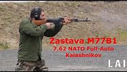 From the vault : Zastava M77B1 7.62 NATO Kalashinov 10 rounds burst