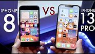 iPhone 13 Pro Vs iPhone 8! (Comparison) (Review)