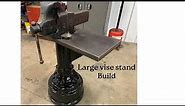 Building a heavy vise stand for a large hollands vise!