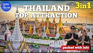 Grand Palace,Emerald Buddha and Reclining Buddha, must visit Bangkok Thailand 🇹🇭