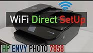 HP Envy Photo 7858 WiFi Direct SetUp, Review !!