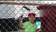 how to paint chain link fence