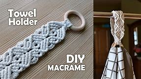 DIY Macrame Towel Holder