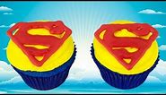 Superman Cupcakes: Man of Steel by Cookies Cupcakes and Cardio