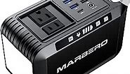 MARBERO Portable Power Bank with AC Outlet, Peak 120W/110V Portable Laptop Battery Bank, 24000mAh Charger Power Supply with AC Outlet, Power Station for Outdoor Camping Home Office Hurricane Emergency