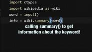 Use Python To Search Wikipedia