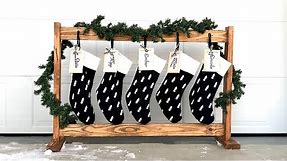 Quick and Easy Christmas Stocking Stand #anawhite