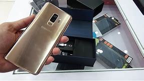 Samsung Galaxy S9 plus Sunrise Gold color