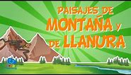 Los paisajes de montaña y de llanura. EL RELIEVE⛰| Vídeos Educativos para Niños