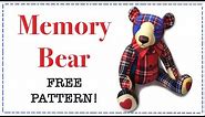 Memory Bear || Patchwork Bear || FREE PATTERN || Full Tutorial with Lisa Pay