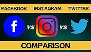 FACEBOOK vs INSTAGRAM vs TWITTER | Detailed Comparison | #Thoughtsspot