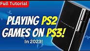 How To Play PS2 ISO Games on PS3 With A USB! *2023*