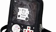 AWXZOM cute Ita Backpack Fashion Gameboy Style itabag 3 way bag Kawaii Backpack pin display backpack ita bag backpack cute backpack