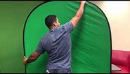 How to fold a portable green screen -SIMPLE!