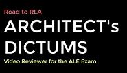 Architects Philosophies, Quotes and Dictums