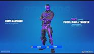 How To Get Purple Skull Trooper Skin NOW FREE In Fortnite! (Unlock Purple Grow Skull Trooper Skin)