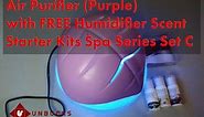 Air Purifier (Purple) with FREE Humidifier Scent Starter Kits Spa Series Set C from Lazada