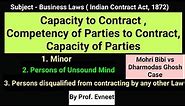 Capacity to Contract | Capacity of Parties | Capacity of Parties under Contract Act 1872