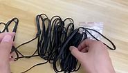 25ft Flat Micro USB Cable Black