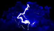 Blue Lightning Thunderstorm 4K Long Screensaver Wallpaper Background Video