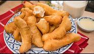 Chinese Doughnut Recipe (Fried Breadsticks) "Pa Tong Go" ปาท่องโก๋