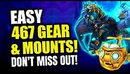 DO THIS NOW! Get EASY 457/467 Gear, Gold & Rare Mounts! WoW Dragonflight | Timewalking Event WoltK