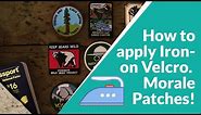 How to apply Iron on Velcro - morale patches