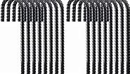 FEED GARDEN 12 Inch 16 Pack Rebar Stakes Heavy Duty J Hook, Ground Stakes Tent Stakes Steel Ground Anchors, Black