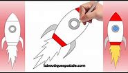 Comment dessiner une fusée pour enfant