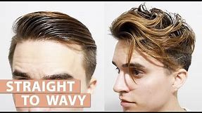 Straight to Wavy Hair without using any Products | Men’s styling Tutorial