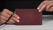 Marc Jacobs The Leather Top Zip Wristlet Wallet SKU: 9951405