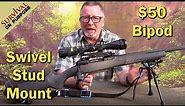 How To Mount A Budget Rifle Bipod To A Sling Swivel Stud - Caldwell XLA