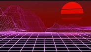 Synthwave Canyon Motion Graphic Loop (3min / 1440p@60fps)