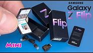 Mini Samsung Galaxy Z Flip unboxing. How to make Realistic Miniature - Tutorial