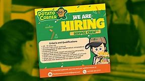 Potato Corner apologizes for viral ‘discriminatory’ job posting