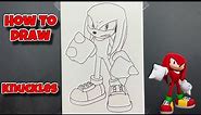 How To Draw Knuckles The Echidna | Sonic | Step By Step #drawing #knuckles