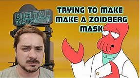 Making a Dr Zoidberg Futurama cosplay mask for Halloween with 3D printing