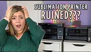 Sublimation Printer RUINED?! How to Fix a Clogged Sublimation Printer