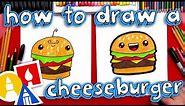 How To Draw A Funny Cheeseburger