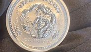Perth mint 2000 Year of Dragon 1/2oz Silver Proof coin, the second year of Lunar Series I, hard to find. Buy it now at Little Aussie Silver on Facebook #onlineshopping #littleaussiesilver #buyitnow #perthmint #year2000 #dragon #lunarnewyear #firstseries #silver #silvercoin #proofcoin #halfounce | Little Aussie Silver