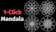 Link Inside! Geometric Mandala Patterns Created with 3 Rotating Axes