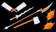 5 Awesome NINJA WEAPON || Spear/Sword/Dagger/Axe/Paper Fan/Knife