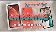 [UNBOXING] iPhone XR ♡ coral color with 64gb