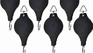 TIHOOD 6PCS Plant Pulley Hanger with 6 PCS Metal Ceiling Plant Hooks, Retractable Plant Hook Pulley, Adjustable Heavy Duty Plant Hanging Pulleys for Garden Baskets & Bird Feeder