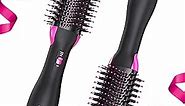 Hair Dryer Brush Blow Dryer Brush in One - Upgraded Plus 2.0 One-Step Hot Air Brush - 4 in 1 HairDryer Styler and Volumizer for Drying Straightening Curling Volumizing Hair